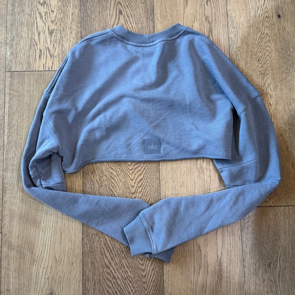ALO Yoga Gray Crop Top - Picture 3 of 3